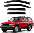 KPY Rain Guards Fit for 1990-1995 Toyota 4Runner (4-Door), Out-Channel Window Visors Vent Wind Deflectors 4PC, Car Accessories for 90-95 4Runner (4-Door)