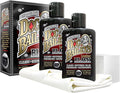 Doc Bailey's Leather Black - Black Leather Dye, Conditioner & Restorer, 4-in-1 Cleaner & Waterproofer for Car Seats, Motorcycle Seats, Jackets, Boots, Couches & Furniture - Detail Kit 4oz, 2-Pack