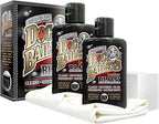 Doc Bailey's Leather Black - Black Leather Dye, Conditioner & Restorer, 4-in-1 Cleaner & Waterproofer for Car Seats, Motorcycle Seats, Jackets, Boots, Couches & Furniture - Detail Kit 4oz, 2-Pack