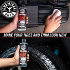 Tire And Trim Gel For Plastic And Rubber, Restores Faded Tires, Trim, And Bumpers, Enhances Shine And Protection, Safe For Cars, Trucks, SUVs, Motorcycles, RVs & More, 16 Fl Oz