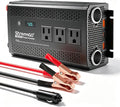 1000W Power Inverter for Vehicles, 12V DC to 110/120V AC Car Inverter with 3 AC Outlets, USB 24W/ PD 30W Fast Charger. (1000w-black)