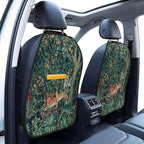 William Morris Forest Rabbit Hares Blue Green Floral Car Seat Back Kick Protectors Kick Mats With Storage Pockets For Vehicles To Protect From Dirt Mud Scratches 2 Pack