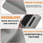 Car Visor Organizer – Sun Visor Storage Pouch Holder for Vehicle Truck SUV, PU Leather Auto Interior Accessories for Registration Document, Gas Card & Sunglasses, Universal Fit (Gray)