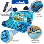 Waterproof Back Seat Cover for Dogs and Kids, Car Seat Protector Under Baby Car Seat, Child and Dog Car Seat Cover Blanket for Rear Bench(Vet Tech Gift, Rear Bench Seat Towel)