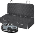 Dog Car Seat Cover Compatible with Jeep Wrangler 4 Door 2007-2025, Waterproof Pet Bench Seat Cover for Back Seat, 600D Heavy Duty Scratch Proof Nonslip Truck Seat Covers for Dogs