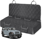 Dog Car Seat Cover Compatible with Jeep Wrangler 4 Door 2007-2025, Waterproof Pet Bench Seat Cover for Back Seat, 600D Heavy Duty Scratch Proof Nonslip Truck Seat Covers for Dogs
