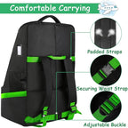 Car Seat Travel Bag, Padded Car Seats Backpack for Air Travel, Heavy Duty Carseat Travel Bag for Airplane, Airport Gate Check Bag (Green)
