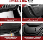 Metal Rear Door Pocket Storage Box Compatible with Jeep Wrangler JL JLU 4XE(2018-2026) & Gladiator JT(2020-2026), Door Side Insert Organizer Box Replaces The Weak Saggy Net -2PCS
