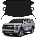 Car Snow Cover Compatible for Chevrolet Tahoe | Windshield Cover for Ice and Snow with S-Hook Straps | Heavy-Duty 600D Oxford Winter Car Cover, Waterproof & Anti-Slip