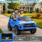 24V Licensed Colorado Electric Car for Kids, Ride on Toys for Toddlers with Remote Control, 2 Seater Electric Car Ride On Vehicle w/Bluetooth, Soft Start, LED Lights - Blue
