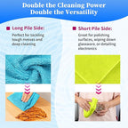Shop Towels-200 Pack, Multi-Functional Shop Rags, 12 x 16 in Microfiber Cleaning Cloth, Highly Absorbent Cleaning Rags, Cleaning Towels for Car Kitchen Home Office