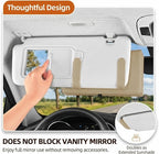 Magnetic Foldable Car Tissue Box - Easy-Install Tissue Holder for Sun Visors and Seat Backs,Premium Leather Car Napkin Organizer—Designed for Commuters,Rideshare Drivers and Families(Beige)