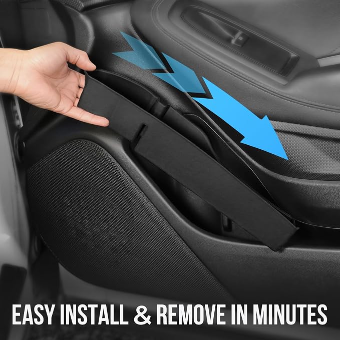 Car Door Storage Box for 2019-2024 Subaru Forester Accessories, Front & Rear Door Side Pocket Organizer with Car Cup Holder Insert, Non-Slip Waterproof Door Slot Protective Pad, 4 Pack