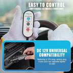Massage Cushion with Winter, Cooling Seat Covers, Chair Massager for Full Body 12V 3 in 1 Car Seat Covers (Warm&Cool,Massage-4)