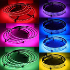 4PCS 17.5inch RGB LED Wheel Rim Lights with Bluetooth and Remote Control,Wheel Ring Light Kits with Turn Signal and Braking Function Tire Lights for Pickup Truck SUV Car(17.5inch)