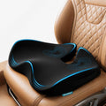 Car Seat Cushion for Long Driving – X Large Memory Foam Seat Cushion for Sciatica & Tailbone Pain Relief, Orthopedic Coccyx Cushion with Non-Slip Bottom, Back Pillow for Car, Truck (Black)