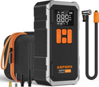 160PSI Tire Inflator Portable Air Compressor for Car/Moto/Bike/Ball | 160 PSI Rapid Inflation, 10000mAh Larger Capacity, 4+N Smart Modes, LED Light, Auto-stop, Exquisite Handbag
