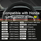 Customized Auto Car Steering Wheel Cover for Honda Accord Civic CR-V HR-V Pilot Fit Passport Odyssey 14.5-15inch(Black-Standard Size)