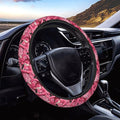 Cartoon Flamingos Steering Wheel Covers Anti-Slip Elasticity Car Accessories Steering Wheel Protector Universal 15 Inch for Cars SUV Vehicle Truck