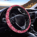 Cartoon Flamingos Steering Wheel Covers Anti-Slip Elasticity Car Accessories Steering Wheel Protector Universal 15 Inch for Cars SUV Vehicle Truck