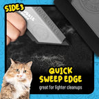 Grubbie Edge Pet Hair Removal Tool – Reusable Pet Hair & Lint Remover for Car Interiors, Upholstery, Carpets, Seats, and Home Furniture – Removes Embedded Hair & Fur Fast