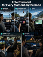 Wireless CarPlay Adapter, Magic AI Box with HDMI Output | CarPlay Wireless Adapter, Wireless Android Auto, Dual Wi-Fi, Split Screen, Smoother App switching, HDMI Mirroring, CB4DT-BK