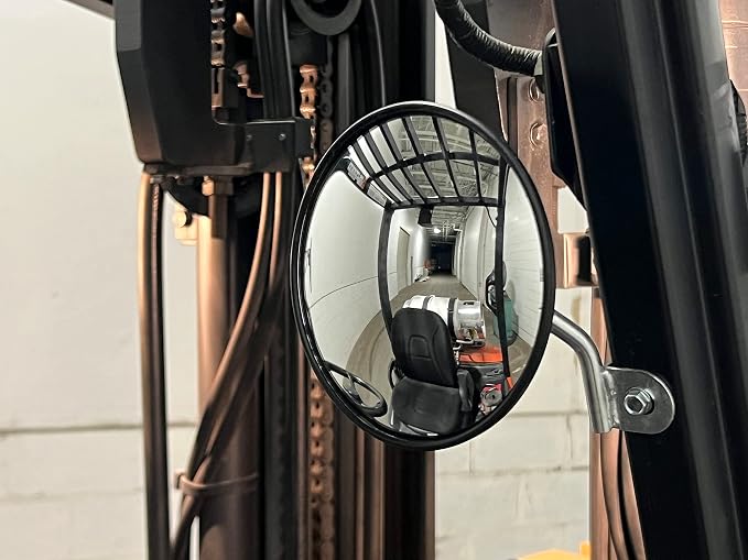 Universal 6" Round Spot Forklift Mirror- NEW by
