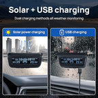 Tire Pressure Monitoring System, RV/Trailer TPMS with Solar Charging & Auto Calibration, M13 LCD Display tpms 4 sensors (0-99PSI)