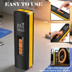 Tire Inflator Portable Air Compressor, 5X Faster 150 PSI Portable Tire Inflator for Car, Built-in Magnetic Storage, Auto Shut-Off Cordless Air Pump, LED Light for Cars, Motor, Bikes
