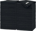 Black Microfiber Cleaning Cloth -Pack of 50, Highly Absorbent Cleaning Rags, 16"X12" All Purpose Cleaning Towels for Housekeeping, Kitchen, Car, Lint Free and Reusable Microfiber Towels