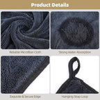 Shiny Wipes Shower Cleaning Cloth - 5 Pack 16 x 16 inch Ultra Absorbent Car Drying Towel, Shiny Wipes Drying Towel Microfiber Cleaning Cloth for Car, Bath & Househood