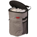 Spill-Proof Car Trash Can - Leakproof Liner & Flip-Top Lid Auto Trash Can - Hangs in Trucks & SUVs as Trunk Organizer - 2.5-Gal Mesh Pockets for Camper Accessories - 2.5 Gal, Gray, Round