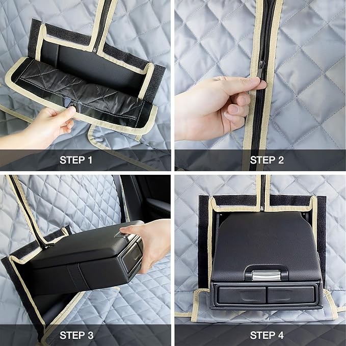 Car Seat Cover Waterproof Back Seat Cover for Kids and Dogs Without Smell Heavy Duty and Nonslip Rear Seat Protector Non Stick Fur Bench Seat Cover for SUV Van Easy to Install Machine Washable