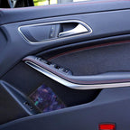 Leather Car Registration and Insurance Card Holder, Car Document Holder for Cards License with Magnetic Shut(Purple)