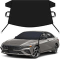 Car Snow Cover Compatible for Hyundai Elantra | Windshield Cover for Ice and Snow with S-Hook Straps | Heavy-Duty 600D Oxford Winter Car Cover, Waterproof & Anti-Slip
