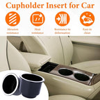 2PCS Cup Holder Insert, Plastic Cupholder Insert for Car, Universal Drop In Cup Holder, Car Seat Cups Holders Replacement for Sofa Boat Rv Couch Golf Cart Truck Poker Table, for 2.8" to 3.7" Cups Base