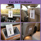 12 Pack Lavender Scented Sachets | Odor Eliminator & Air Freshener for Drawer, Closet, Car, Shoes, Gym Bag, Suitcase | Home Fragrance Gift Set