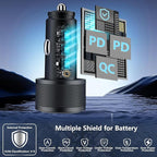 USB C Car Charger for iPhone 17, 2Pack 67W 3-Port USB-C & USB-A Fast Car Charger Cigarette Lighter Fast Charging for iPhone 17/16/15/14/13/12/Pro Max, iPad Pro, Galaxy, Google Pixel, Android