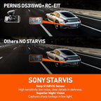 PERNIS 4K Dash Cam Front and Rear, STARVIS 2 IMX675 Sensor, HDR Super Night Vision, 24H Parking Mode,5.8GHz WiFi-20MB/s Fast Download with APP, Dash Camera for Cars with ADAS, 3.16" LCD(DS315 Plus)