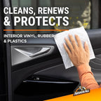 Car Protectant Wipes, Interior Car Wipes with UV Protection Against Cracking and Fading, 60 Wipes