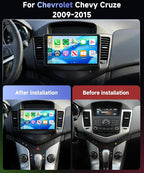 4Core 4G+64G Android Car Radio Stereo for Chevrolet Chevy Cruze 2009-2015, Wireless Carplay Android Auto, 5GWiFi+GPS, 9" Incell Touch Screen, Mirror Link, Backup Camera, Bluetooth, FM/RDS/EQ/USB/SWC