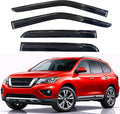 KPY Rain Guards Fit for 2013-2021 Nissan Pathfinder, Out-Channel Window Visors Vent Wind Deflectors 4PC, Car Accessories for 13-21 Pathfinder