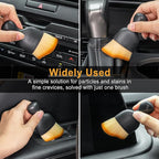 Car Detailing Brushes, Car Interior Dust Sweeping Soft Brush, Soft Bristles Brush Cleaning Tool for Automotive Dashboard, Air Conditioner Vents, Computer, Scratch Free(Yellow)