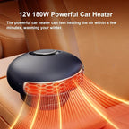 Car Heater, 12V 180W Portable Windshield Defogger and Defroster, 2 in1 Fast Car Heater Defroster Plugs in Cigarette Lighter,Auto Heater for Car With Scution Holder
