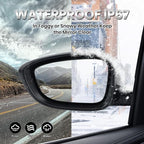 Left Driver Side Mirror Compatible with 2018-2025 Honda Accord LX Sport 1.5T Power Glass | Non-Heated | Paint to Match Repalces HO1320328 76258-TVA-A02 (3Pins-Black)