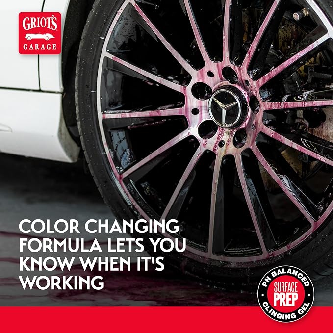 Griot's Garage Iron and Fallout Remover for Car Detailing and Cleaning, Removes Rust, Embedded Debris, and Fallout from Multiple Exterior Surfaces 10949, One Gallon