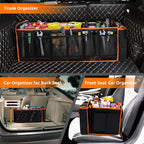 Large Trunk Organizer with Cooler, 3 Compartments SUV Cargo Organizer, Portable Trunk Organizer for suv,car,truck,rv,jeep(black)