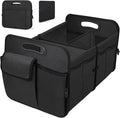 Trunk Organizer, Collapsible Waterproof Multi-Functional car Trunk Grocery Organizer Storage for SUVs & Sedans, Car Accessories for Women/Men, 3 Compartments