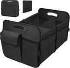 Trunk Organizer, Collapsible Waterproof Multi-Functional car Trunk Grocery Organizer Storage for SUVs & Sedans, Car Accessories for Women/Men, 3 Compartments
