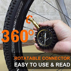 Tire Pressure Gauge,60 PSI Tire Gauges for Tire Pressure 2" Glowing Dial Air Pressure Gauge for Tires,Car Gifts Car Stuff for Men,Car Guys.